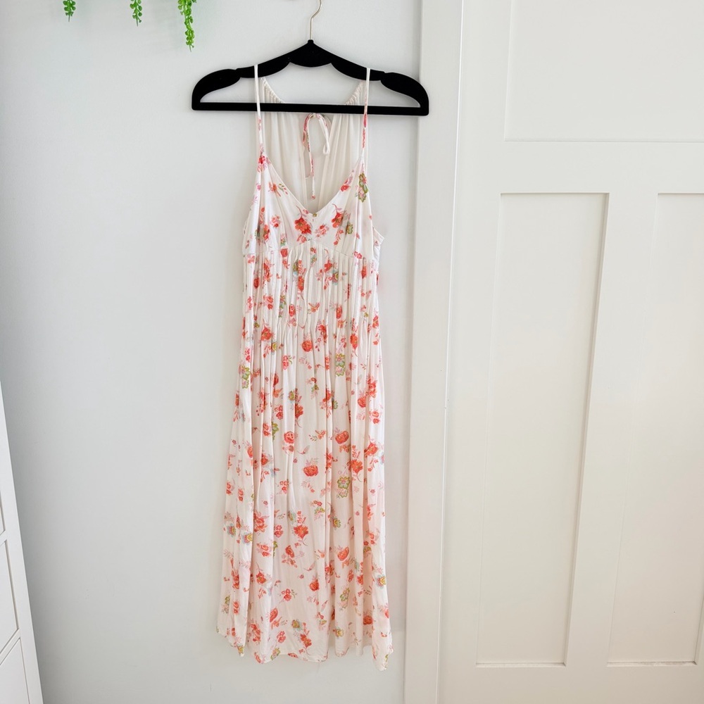 LC Lauren Conrad Coachella Sunrise Maxi Floral Dress Flowy Midi Dress Women's 4